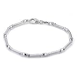 Sterling Silver Bars & Beads Bracelet 7
