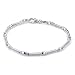 Sterling Silver Bars & Beads Bracelet 7