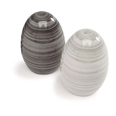 Sagaform Salt & Pepper Shakers Light Gray Stoneware