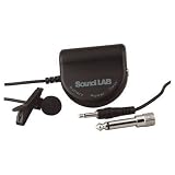 Electronics : Black 1000 Ohm Miniature Tie Clip Omni Directional Electret Condenser Microphone With 4m Lead Termin