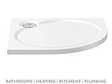 Coram Coratech® 900mm Quadrant Slimeline 60 Shower Tray White