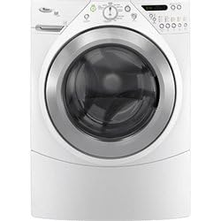 Whirlpool Duet Steam : WFW9500TW 27in Front-Load Steam Washer - White with Brushed Chrome Accents