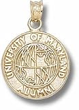Maryland Terrapins Maryland Alumni Seal Pendant - Gold Plated Jewelry