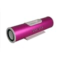 (GIFT BOXED) Ricco V6A Aluminum Portable Travel Docking Station Speaker Charger Compatible with ALL Generations of iPhone iPod Touch Nano Classic 2G 3G 3GS/3G 4 G4 S G2 G3 G5 G6 8GB 16GB 32GB 64GB - 3.5mm audio input for mobile phones laptops PSPs- Great for Gift (Metallic HOT PINK)