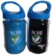 Cooling Towel * With New Design CLIP CAP * Now Available in BLUE and BLACK * Includes Bonus e-book Package! Keep Cool During The Most Intense Workouts - Keep Kids Cool, Reduce Headaches - Exercising, Yoga, Hiking, Running - Lower Your Temperature When Hot Flashes Hit - Innovative PVA Material Cools As Moisture Evaporates!