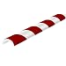 Independent Warehouse 60-6792-2 Knuffi Type R30 Polyurethane Foam Pipe Bumper Guard, 196-3/4" Length x 2" Width x 1" Height, Red/White