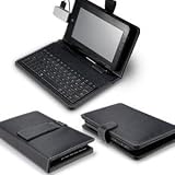 7 "Etui en cuir + Clavier USB Stylet pour Apad Epad MID Android Tablet PC BLACKpar Time2�