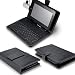7 "Etui en cuir + Clavier USB Stylet pour Apad Epad MID Android Tablet PC BLACK