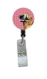 UPC 705332231176 product image for Leonberger Valentine's Love and Hearts Retractable Badge Reel or ID Holder with  | upcitemdb.com