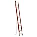 Werner D6224-2 300-Pound Duty Rating Fiberglass Flat D-Rung Extension Ladder, 24-Foot