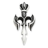 Sterling Silver Antiqued Gothic Pendant
