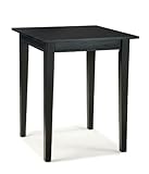 Counter Height Dining Table Casual Style in Ebony Finish