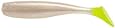 DOA CAL 3 1/2" Shad Tail 12 per pk Pearl Chartreuse tail #CAL-S13-348