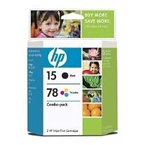 HP 15 and 78d Color and Black Ink Cartridge