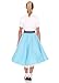 Hip Hop 50s Shop Adult Poodle Skirt Light Blue XS/S