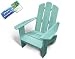 Lohasrus Kids Patio Chair 14005 - Non-toxic Stained Fir, Indoor / Outdoor, for ages 2 to 5, Free Drawing Book, 30% off