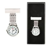 Personalised Nurse's Fob Watch in a Silver Finish FREE ENGRAVING