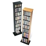 Slim Multimedia Storage Tower in Black BMA0160