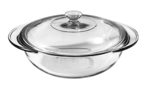 Anchor Hocking 77891 Glass Casserole with Cover, 2-Quart