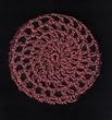 Dusty Rose Classic Crocheted Hair Bun Cover- LARGE