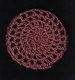 Dusty Rose Classic Crocheted Hair Bun Cover- LARGE