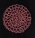 Dusty Rose Classic Crocheted Hair Bun Cover- LARGE