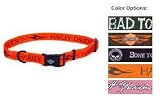 C NYL ADJ.HARLEY CLLR 5/8 BOL - BLK W/ORANGE LOGO
