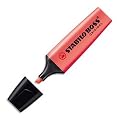 1 Surligneur Stabilo Boss rouge. Trac� de 2 � 5 mm.