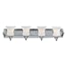 Quoizel OK8604C Oakland 7-1/2-Inch Bath Bar with Four Lights with Opal Etched Glass, ...
