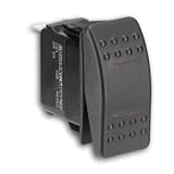 Paneltronics Switch DPDT Black On/Off/On Waterproof Rocker