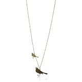 Monserat De Lucca Brass Two Birds Necklace, 29