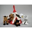 Indian Teepee Plush Play Set 12" H