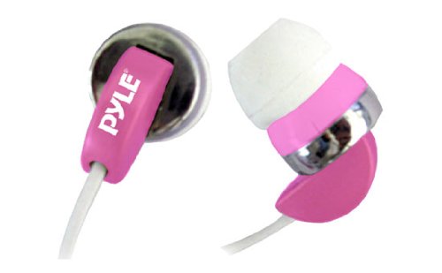 Pyle PIEH40P Ultra Slim Super Bass In-Ear Earbud Stereo Headphones for iPod/MP3/Any Media Player ( Pink)