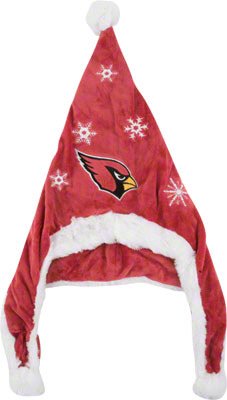 Arizona Cardinals NFL Official Team logo Stadium Dangle Santa Hat *NEW ITEM*