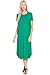 82 Days Women'S Rayon Span Short Sleeves Mid-Long Jersey Dress - Solid