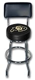 Colorado Buffaloes Single Rung Vinyl Bar Stools with Backrest