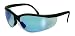 Blue Moon Black-blue Mirror Lenses Ansi Z87.1+ Safety Glasses Uv400 Eyewear