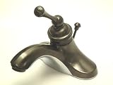 Elements of Design EB3545BL Vintage 4 Centerset Bathroom Faucet Brass Pop-Ups, Oil Rubbed Bronze