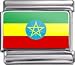 Italian Charms Original "Ethiopia Flag" title=