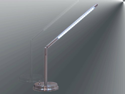 exclusive Edelstahl Longlife LED Tischleuchte NUZI - ein Blickfang 10006