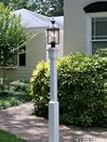 White PVC Lamp Post LP-3 [CAPITOL CITY LUMBER]