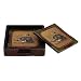 Antiques Finished Rail Road Coasters Set of 5 Coaster's 5w,1 H Wood Leather Royal