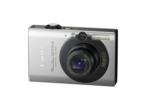 Canon PowerShot SD770IS 10MP Digital Camera with 3x Optical Image Stabilized Zoom (Black) image