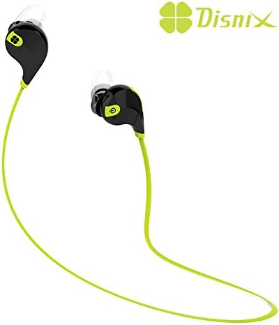 [#1 Rated] Wireless Bluetooth Earbuds By Zivigo Disnix, Lightweight Wireless Bluetooth 4.0 with Aptx Stereo Running, Sport Headphones, Premium Sweat Proof Earbuds with Built in Microphone, up to 6 Hour Battery (Black/green)