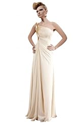 A-line Bateau Neck Applique Beaded One Shoulder Mermaid Cocktail Floor Length Homecoming Dress/Pageant Dress/Prom Dress/Party Dress/Wedding Dress 