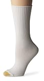 Gold Toe Women's EcoFX Casual Turn Cuff Sock, White, 9-11
