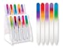 5 pc Glass Fingernail Files in assorted colors - Brand new Size