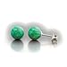 Trustmark 925 Sterling Silver 6mm Kiwi Green Created Opal Ball Stud Post Earrings, Margarita