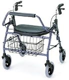 Mighty Mack Rolling Walker Rollator - Red