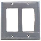 Plastic Two Gang Wall Plate- G